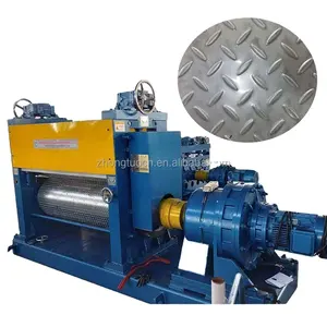 Sheet metal embossing machine India Egypt chequer plate embossing machine 3mm 4mm 6mm metal checkered plate making machine