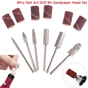Kit Profesional de 6 Piezas de Brocas para Uñas, Fresas Rotatorias y Lima de Acero para Manicura y Pedicura - Product Image 4