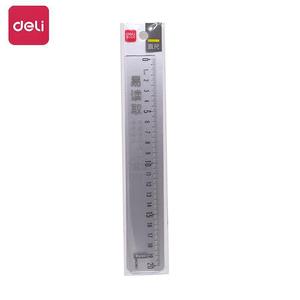 Deli Transparent Plastic Ruler 20cm Easy Read Student Drawing Tool - Product Image 1