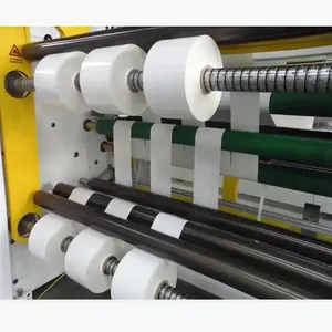 Automatische Jumborol Kraftpapier Terugwikkelen En Snijden Machine Papierrol Snijder Rewinder Papierrol Snijmachine