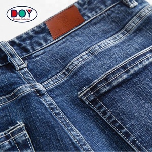 Design Custom Debossed Brand Logo PU Leather Clothing <strong>Labels</strong> for <strong>Jeans</strong> - Product Image 3