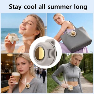 Ventilador portátil silencioso mini sin aspas con clip, pequeño ventilador con clip para cintura de camisa, ajustable, 3 velocidades, ventiladores suspendidos tipo viento giratorio - Product Image 6