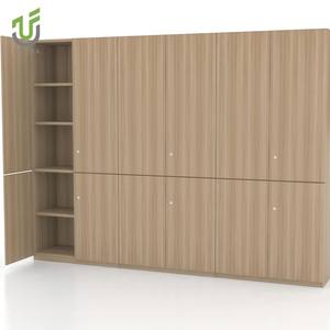 مكتب IULTRA متحرك ، مجموعة معدنية خشبية حديثة مع أبواب قابلة للقفل ، أرفف مفتوحة للمكتب المنزلي مصنوعة من MDF - Product Image 4