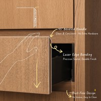 Ensemble de placards muraux en chêne blanc intelligent, système de dressing pour chambre à coucher, vente en gros
