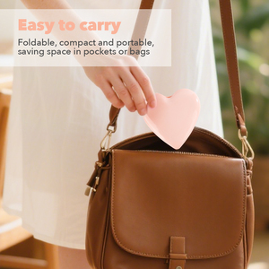 Espejo Plegable Compacto y Bonito con Logotipo Personalizado, Cepillo para Niños, Portátil, de Bolsillo, con Forma de Corazón, Cepillo para el Cabello Plegable de Viaje con Espejo - Product Image 6