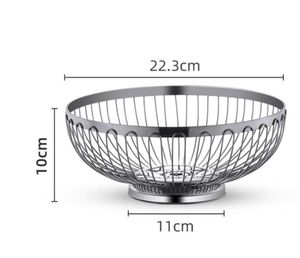 Cesta de almacenamiento de cocina Cesta de acero inoxidable Cesta de drenaje Almacenamiento de frutas - Product Image 4