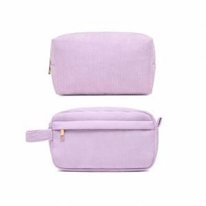 Bolsas de Cosméticos de Pana Personalizadas con Logotipo, 2 Piezas, Bolsas de Maquillaje de Viaje para Mujer, con Cierre de Cremallera, para Invierno - Product Image 6