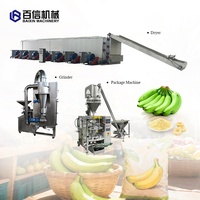 Hoogwaardige roestvrijstalen plantain droog- en maalmachine, grote bananenpoederlijn, industriële automatische meel- en groenteverwerkingsmachine