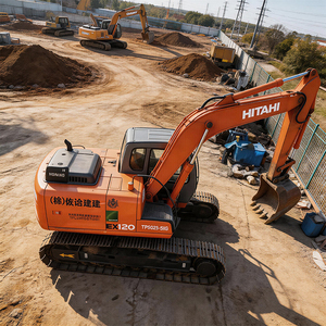 Excavadoras de cadenas Hitachi usadas, en buen estado, con piezas originales, disponibles en stock para la venta, amplia gama de modelos disponibles. - Product Image 4