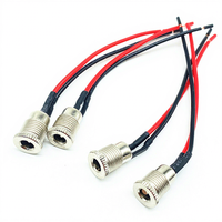 12V 5,5x2,1mm 5,5*2,5mm Stecker + Buchse Metall DC-Stromanschluss Kabelstecker Metallkabel DC-Steckerkabel