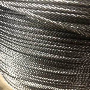 201 304 316 עמידות בפני קורוזיה 7*19 7 * מתיחה גבוהה 20 מ "מ חבל תיל נירוסטה - Product Image 6