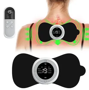 Coussin chauffant électrique portable pour le cou des dizaines ems période musculaire crampe douleur menstruelle soulagement de la taille patch chauffant coussin de massage pour les maux de dos