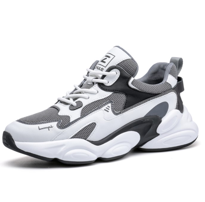 Новый Стиль Уличная прогулочная сетчатая серая черная обувь повседневная спортивная обувь