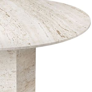 UnionStone Modern Luxury Natural Stone Round Dining Tables Modern Round Travertine <b>Marble</b> Dining Table - Product Image 5