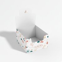 Scatola con coperchio per cosmetici personalizzata Stampa logo Confezione ad incastro Scatola regalo in cartoncino bianco