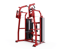 Machine de tirage frontal latéral ISO à charge par broches en acier, équipement de gym commercial de haute qualité pour l'entraînement des muscles de la poitrine et du dos