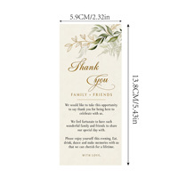 Carte de remerciement de mariage, cartes de bienvenue pour table, notes imprimables pour réception, marque-places, menu, carte de table