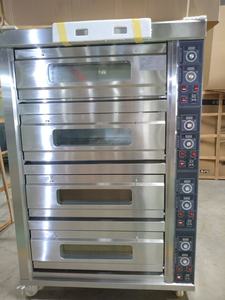 Industrial Four 4 Deck 16 Bandeja Comercial Gas Cubierta eléctrica Horno Capacidad 4 Capas 4 escritorios 16 bandeja Pan Hornear Panadería Horno Pan - Product Image 5
