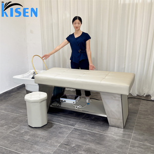 Kisen Thai Head Spa : Fauteuil de lavage de cheveux avec circulation d'eau et vapeur, équipement de salon de coiffure, lit de shampoing électrique - Product Image 5