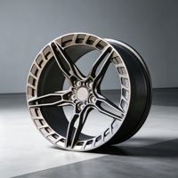 Rines Forjados Color Bronce de 18 19 20 22 24 Pulgadas PCD 5x114.3 para Autos de Pasajeros BMW Benz Audi de Lujo