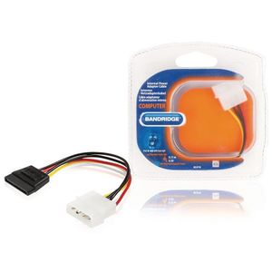 Bandridge Internal <b>Power</b> Adapter <b>Cable</b> Molex To Sata 15 Pin 0.15 M <b>Computer</b> - Product Image 1