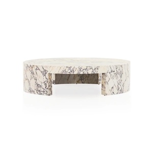 Tavolino <span class=keywords><strong>da</strong></span> Caffè Rotondo in Marmo Calacatta Viola Personalizzabile dal Produttore, 1000*1000*350mm, 55KG, Leggero, in Pietra Naturale - Product Image 6