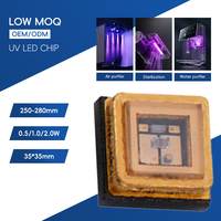 Purificateur d'eau, purificateur d'air, désinfection, puce LED UVC SMD 1W 254nm 255nm 265nm 275nm 3535 SMD 120DEG 20-30mW Diode LED UVC 250-280nm