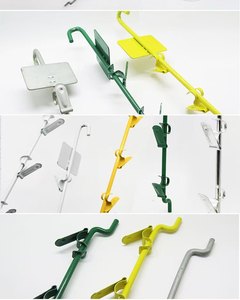 12 Station Hanging Merchandise Strips with <b>Hooks</b> 31 Inch Metal Display <b>Clip</b> Strips for Retail Display with Label Header - Product Image 4