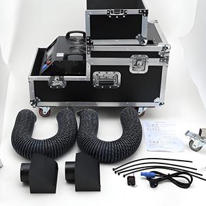 3000W kép đầu nước dựa trên DMX từ xa tầng sương mù Máy khói mặt đất thấp đám cưới Máy khói nặng - Product Image 5