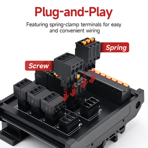Enmg PLC Cảm biến khối thiết bị đầu cuối estb Proximity chuyển đổi hệ thống dây điện khối 2-dây 3-dây NPN/PnP dual-mục đích 4-32 kênh - Product Image 4