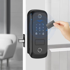 Système de serrure de porte intelligente <span class=keywords><strong>Tuya</strong></span> Ttlock <span class=keywords><strong>Aqara</strong></span> avec sonnette électronique extérieure, biométrie numérique RFID et lecteur d'empreintes digitales pour pêne dormant unique - Product Image 6