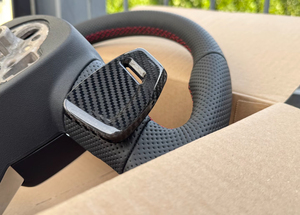 Volante de Fibra de Carbono para <span class=keywords><strong>Audi</strong></span> A4L A6L A5 A3 A7 Q5 Q7RS3 RS4 <span class=keywords><strong>S4</strong></span> S5 S6 RS3 RS5 RS7 R8, Volante Personalizado para Automóvil - Product Image 6