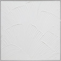 Peinture murale abstraite blanche en relief, motif géométrique 3D minimaliste, lignes superposées, décoration contemporaine, intérieurs modernes