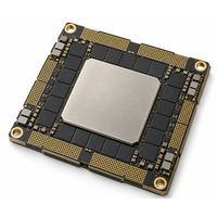Module de refroidissement CPU à eau, dissipateur thermique à ailettes en laiton noir pour overclocking d'ordinateur