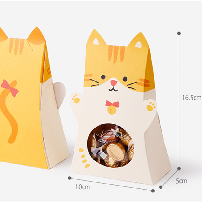 Offre Spéciale boîte à bonbons avec fenêtre animal mignon boîte de chocolat avec poignée
