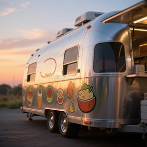 2025 New Arrival Trailers Fully Equipped Europe Standard Mobile Food Truck With Full <b>Kitchen</b> Camion Restaurant - Product Image 1