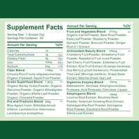 Poudre Super Greens Avancée – Mélange Nutritionnel Détox Quotidien pour le Bien-être des Adultes, Végétalien, Faible en Sucre, 300g – OEM ODM Marque Privée Usine