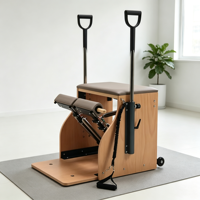 Chaise Wunda de Pilates en bois de hêtre, équipement de fitness professionnel pour Pilates, poignées de résistance, entraînement de rééducation du tronc en studio