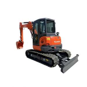 Mini-excavatrice sur chenilles KX163 avec moteur et boîte de vitesses, haute efficacité, importée du Japon, prix bas et bonne qualité - Product Image 1