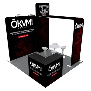 Custom new design modern expo fair shows portable tradeshow aluminum tube frames modular display exhibition trade booth