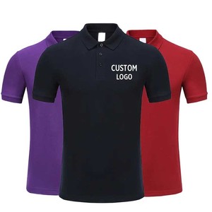 Polo à logo de broderie personnalisée en gros d'usine t-shirt pour hommes polo de <span class=keywords><strong>golf</strong></span> uni imprimé personnalisé 100% t-shirt en coton pour unisexe - Product Image 1