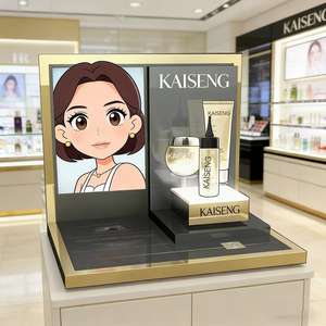 <span class=keywords><strong>เคาน์เตอร์</strong></span>เครื่องสำอางอั<span class=keywords><strong>จ</strong></span>ฉริยะสำหรับร้านค้าปลีกเครื่องสำอางแบบกำหนดเองพร้อม<span class=keywords><strong>จ</strong></span>อ LCD และจอแสดงผลอะคริลิคสำหรับแสดงลิปสติก - Product Image 5