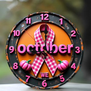 <b>Round</b> Wooden Wall Clock 25x25Cm Lightweight Non Ticking Indoor Home Decor Clock - Product Image 1