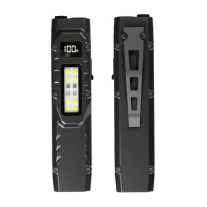 ไฟฉายแบบพกพาขนาดบาง ไฟฉายแบบปากกาแบบชาร์จ USB พร้อมไฟด้านข้าง ไฟฉายพกพาขนาดเล็กพร้อมอุปกรณ์ออปติคอลสปอตไลท์ - Product Image 1