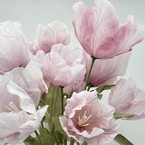 Flores Gigantes Artificiales Decorativas, Tulipanes Hechos a Mano para Decoración del Hogar, Tienda, Ventana, Boda - Product Image 6