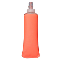 Flacon de sport d'hydratation sans BPA pliable bouteille d'eau en TPU couvercle en plastique bouilloire portable souple pour adultes voyage en plein air
