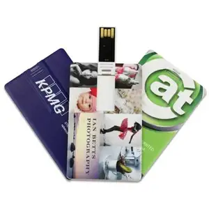 Gitra Flip Credit Card Stijl Usb Flash Memory Stick Drives Custom Gedrukt Bank Card Pen Drive Usb 4Gb 8gb 16Gb 32Gb 64Gb 128Gb
