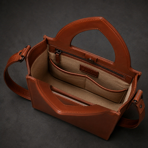 Women PU Leather Top Handle Bag Unique Arch Handle Handbag Casual Shoulder Bag Structured Daily <b>Purse</b> Custom OEM ODM - Product Image 6