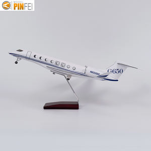 Jet Privé Gulfstream G650 Maquette d'Avion Prototype <span class=keywords><strong>à</strong></span> l'Échelle 1/75 avec Support et Train d'Atterrissage Aile <span class=keywords><strong>Fixe</strong></span> - Product Image 3