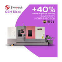 Tour CNC à banc incliné haute vitesse BR25LDY avec longueur d'usinage étendue pour le perçage de trous profonds et le traitement de composants à arbres longs